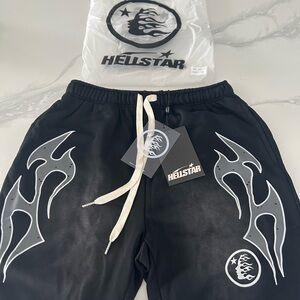 Hellstar Men's Black Athletic Shorts